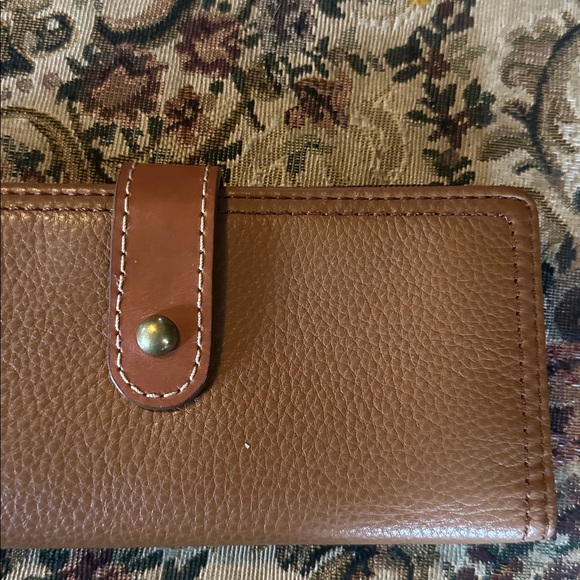 Fossil tan/Brown Leather Wallet - Picture 1 of 10